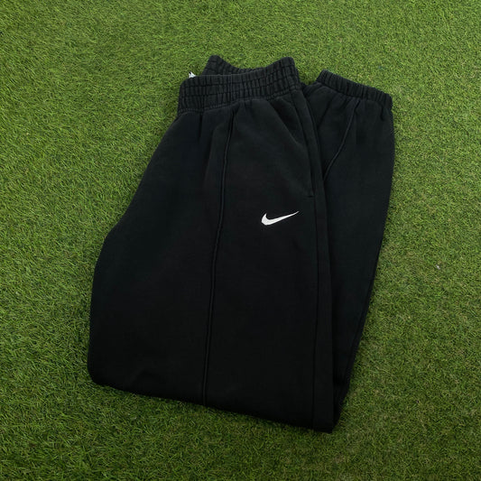 00s Nike Wide Leg Cotton Joggers Black Small