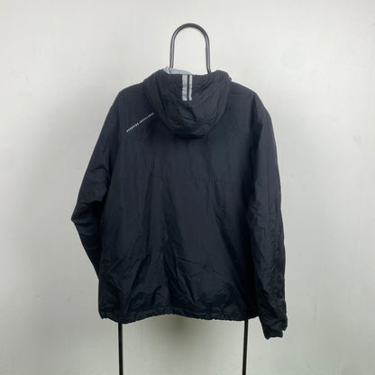 00s Nike Waterproof Fleece Lined Coat Jacket Black XL