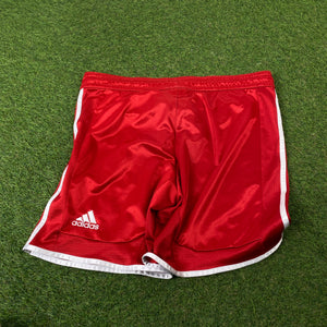00s Adidas Bayern Munich Football Shorts Red Small