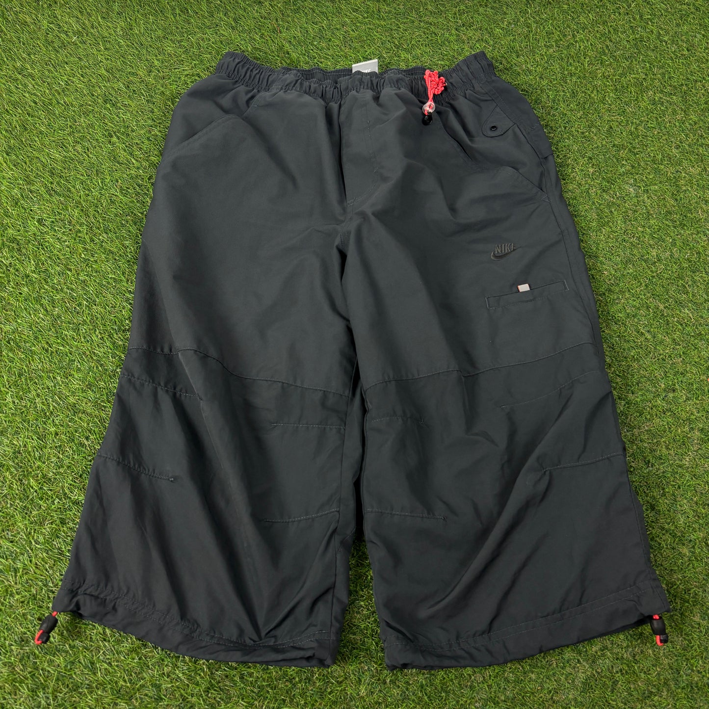 00s Nike Air Max Capri 3/4 Length Joggers Black Small