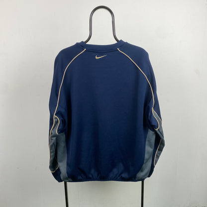 00s Nike Center Swoosh Sweatshirt Blue XL