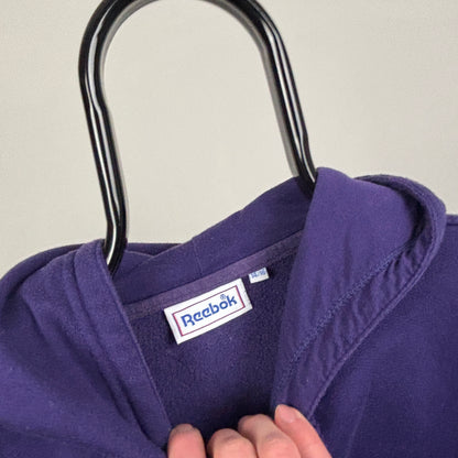90s Reebok Hoodie Purple Large