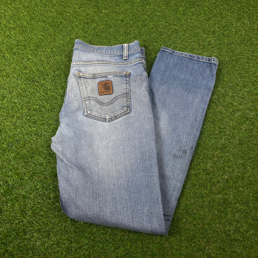 00s Carhartt Pierce Texas Jeans Blue Small 29x32 Joggers