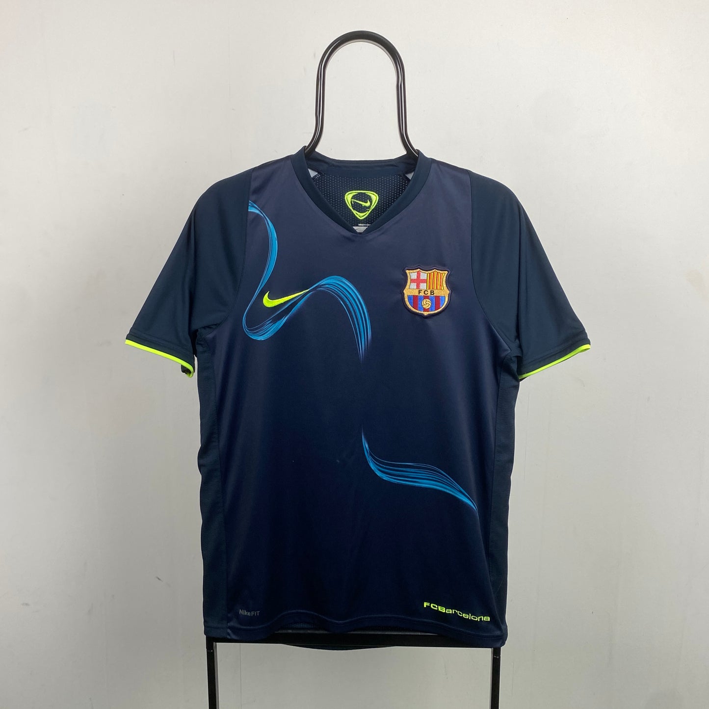 00s Nike Barcelona Football Shirt T-Shirt Blue Small