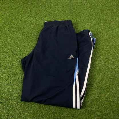 00s Adidas Piping Joggers Blue Medium