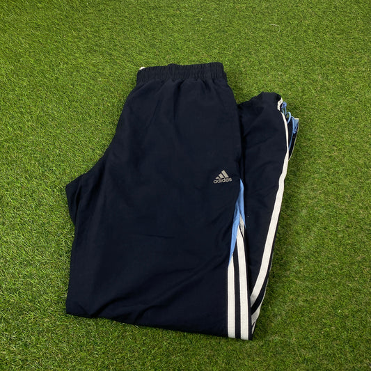 00s Adidas Piping Joggers Blue Medium