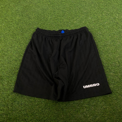 Retro Umbro Football Shorts Black XL
