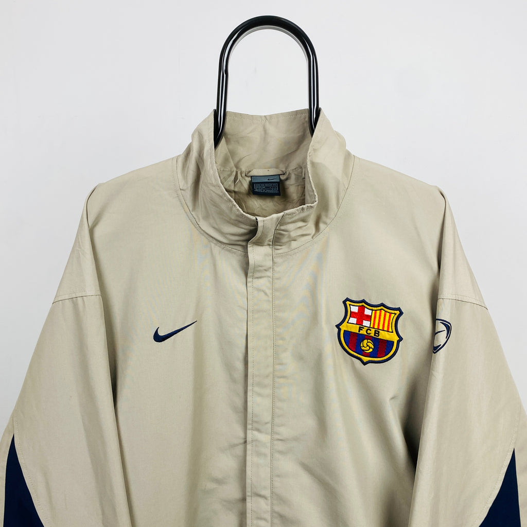 90s Nike Barcelona Windbreaker Jacket Brown XXL