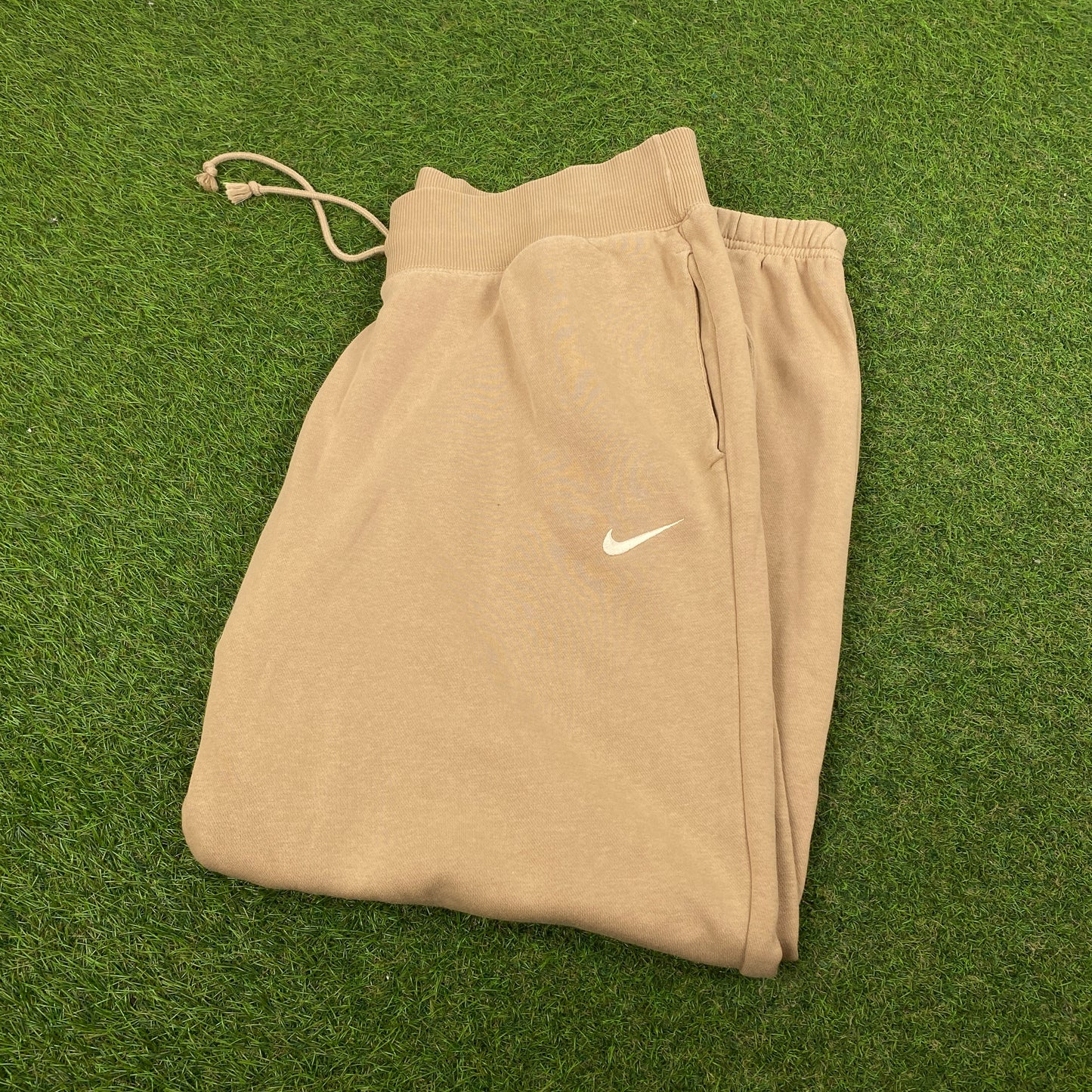 00s Nike Cotton Joggers Brown Large