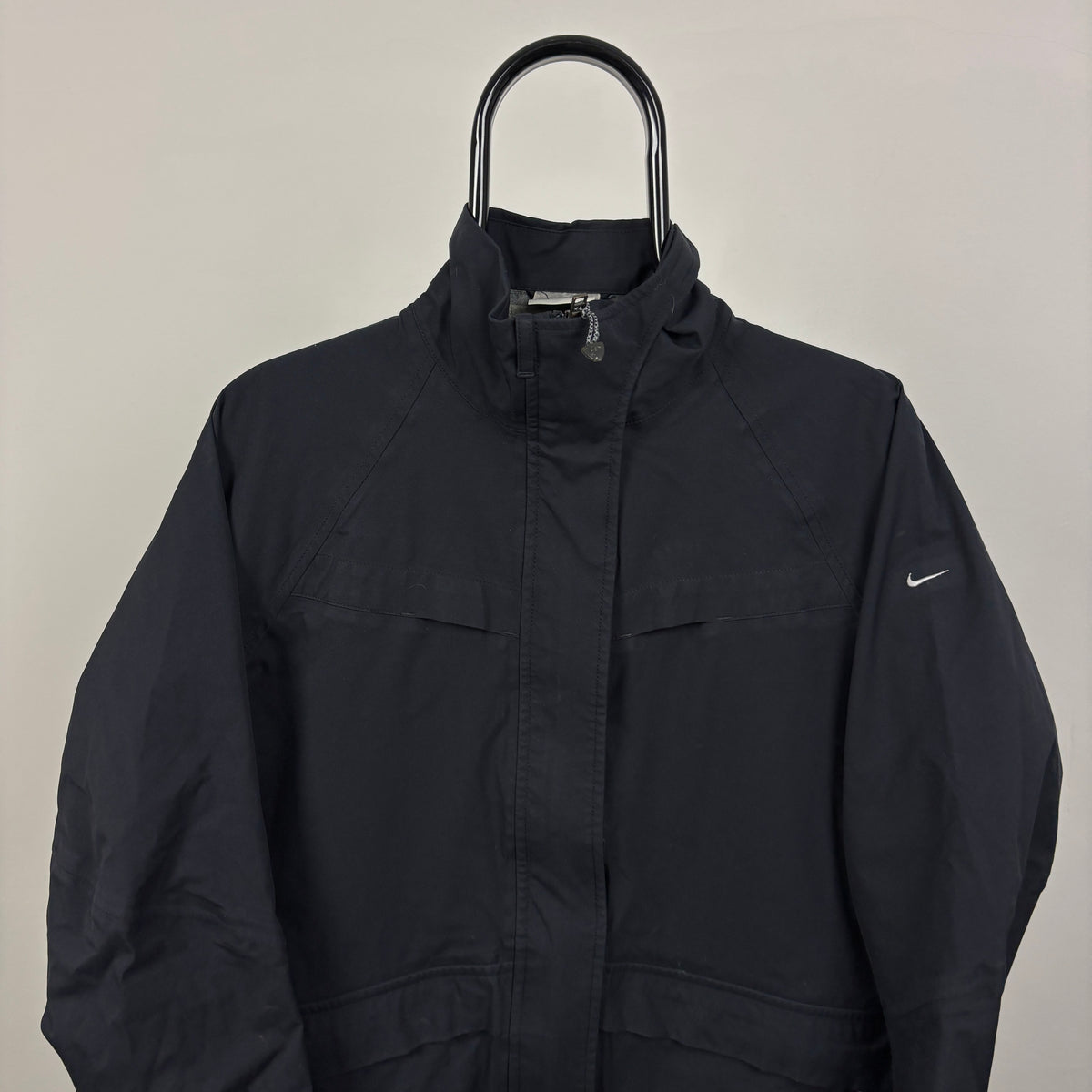 00s Nike Gore-Tex Waterproof Windbreaker Jacket Black Medium
