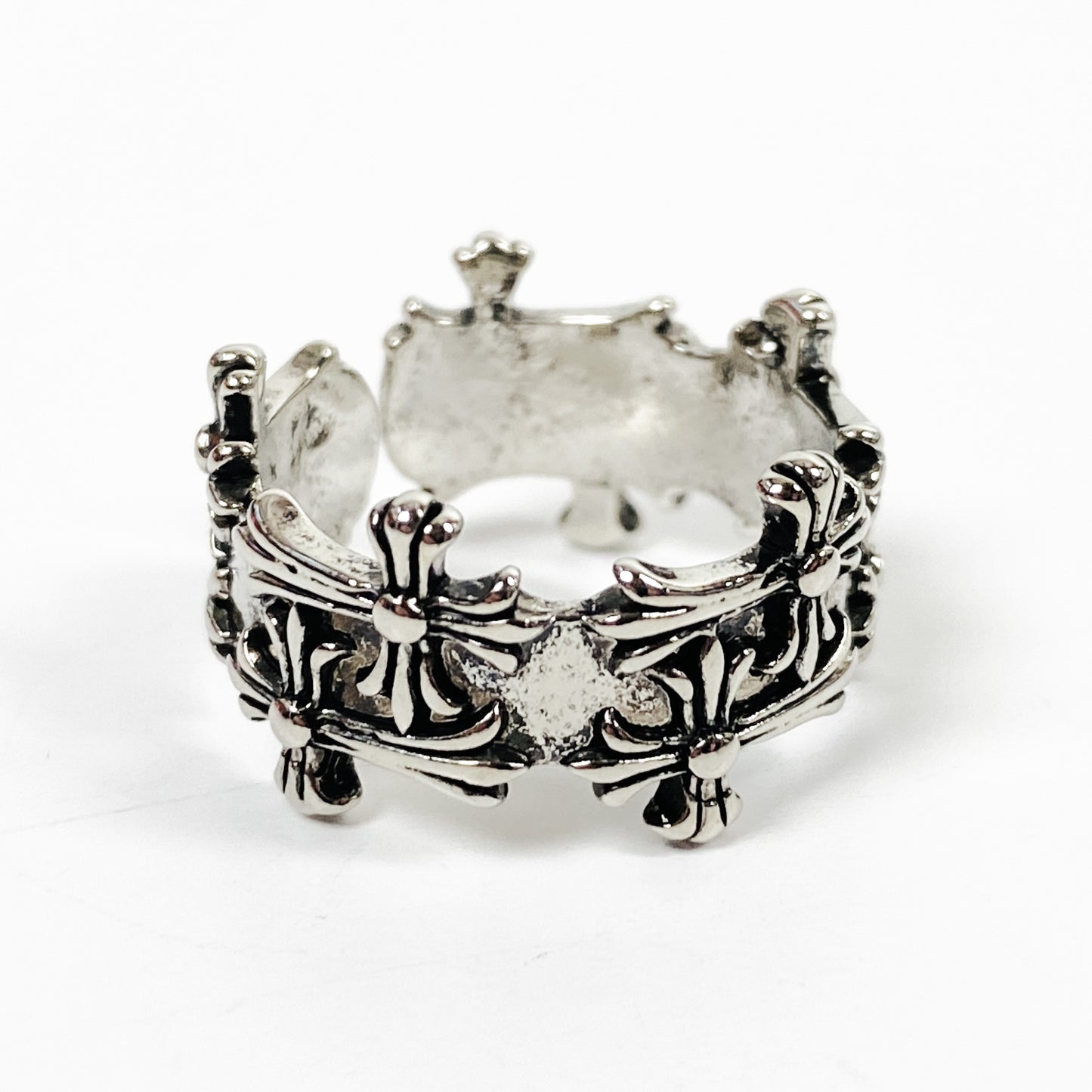 Retro Adjustable Antique Wrap Ring Silver