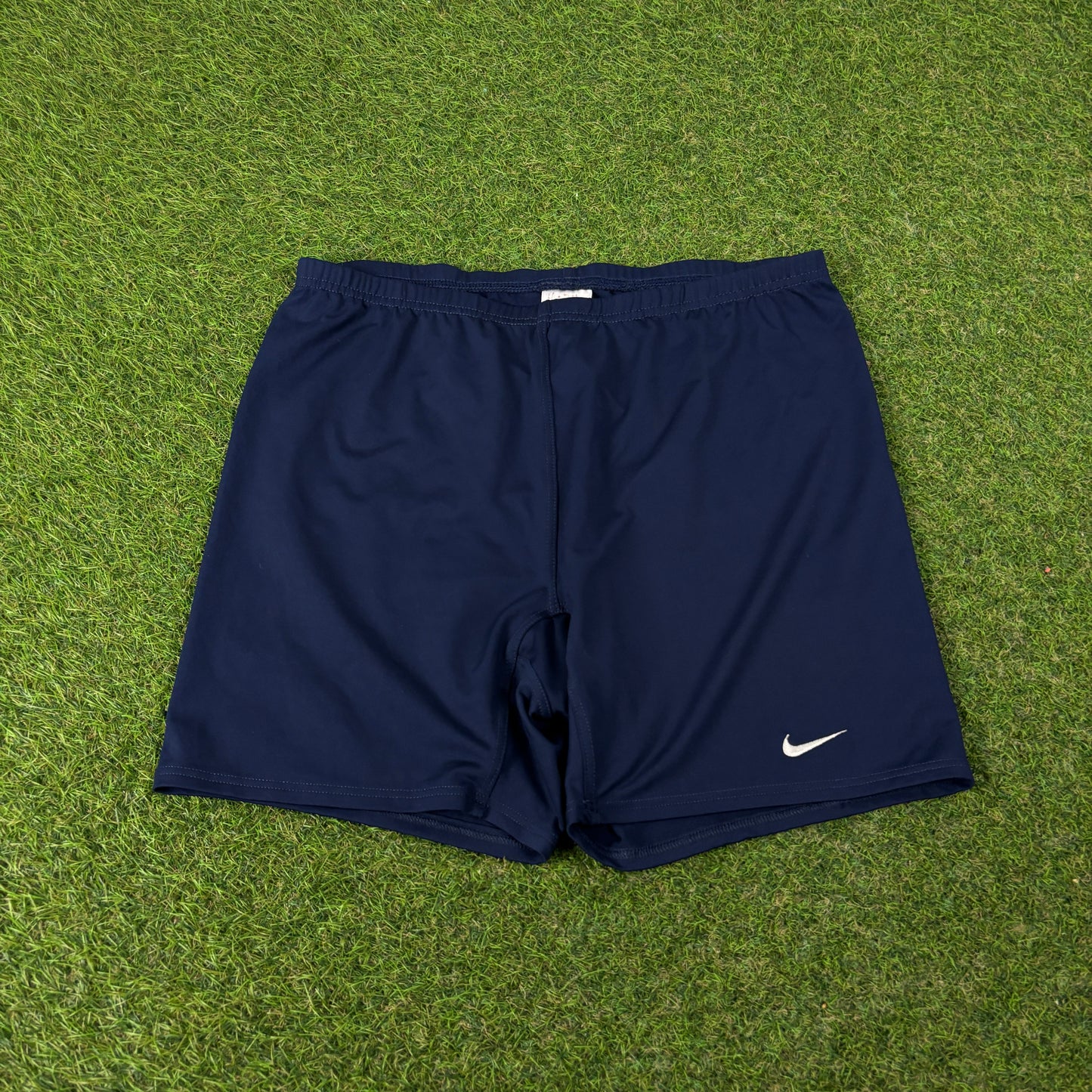90s Nike Stretchy Nylon Shorts Blue XL