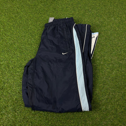 00s Nike Piping Joggers Blue Small