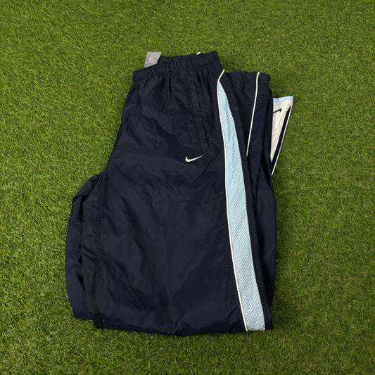 00s Nike Piping Joggers Blue Small