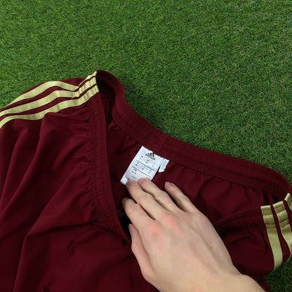 00s Adidas Football Shorts Red XL