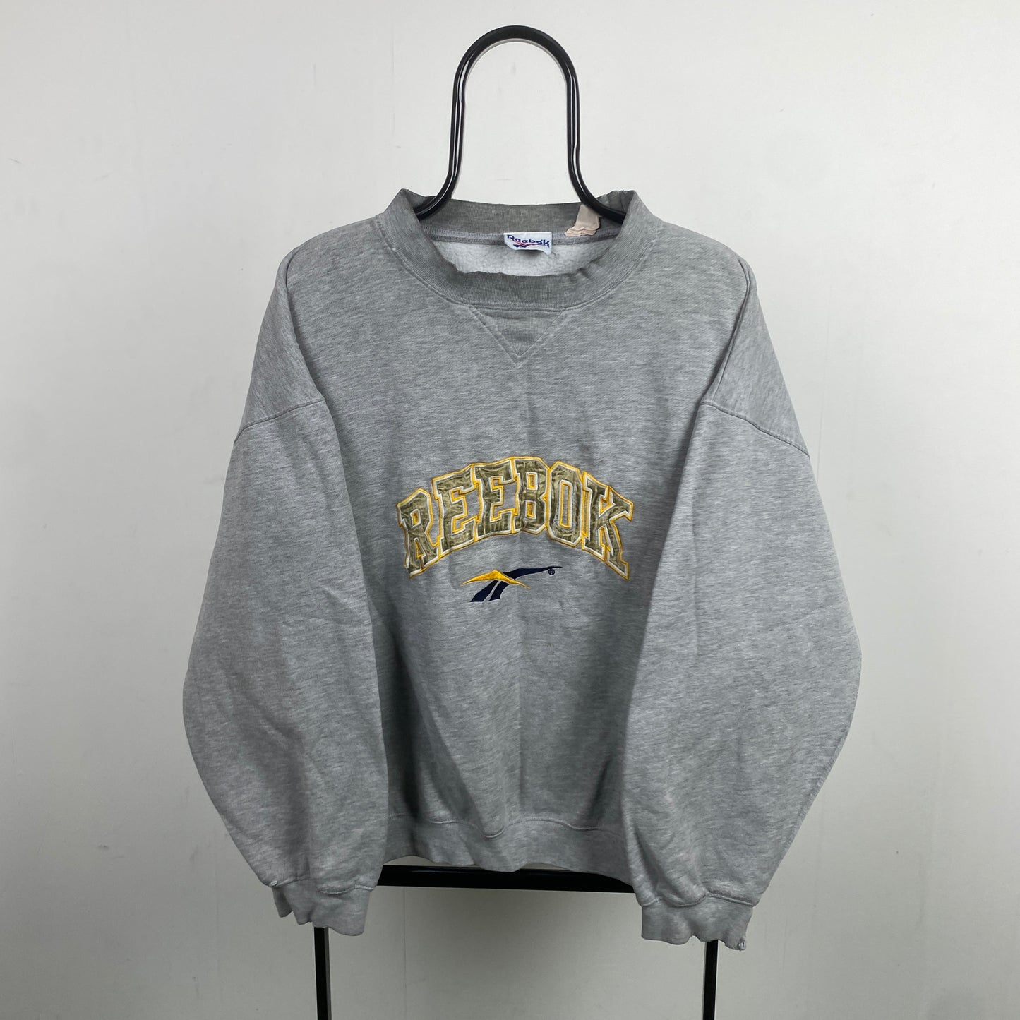 Retro Reebok Sweatshirt Grey Large