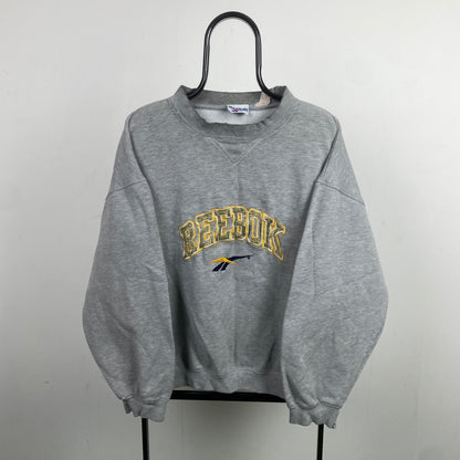 Retro Reebok Sweatshirt Grey Large