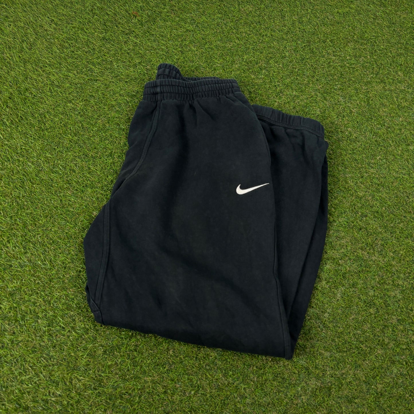 00s Nike Wide Leg Cotton Joggers Blue Small