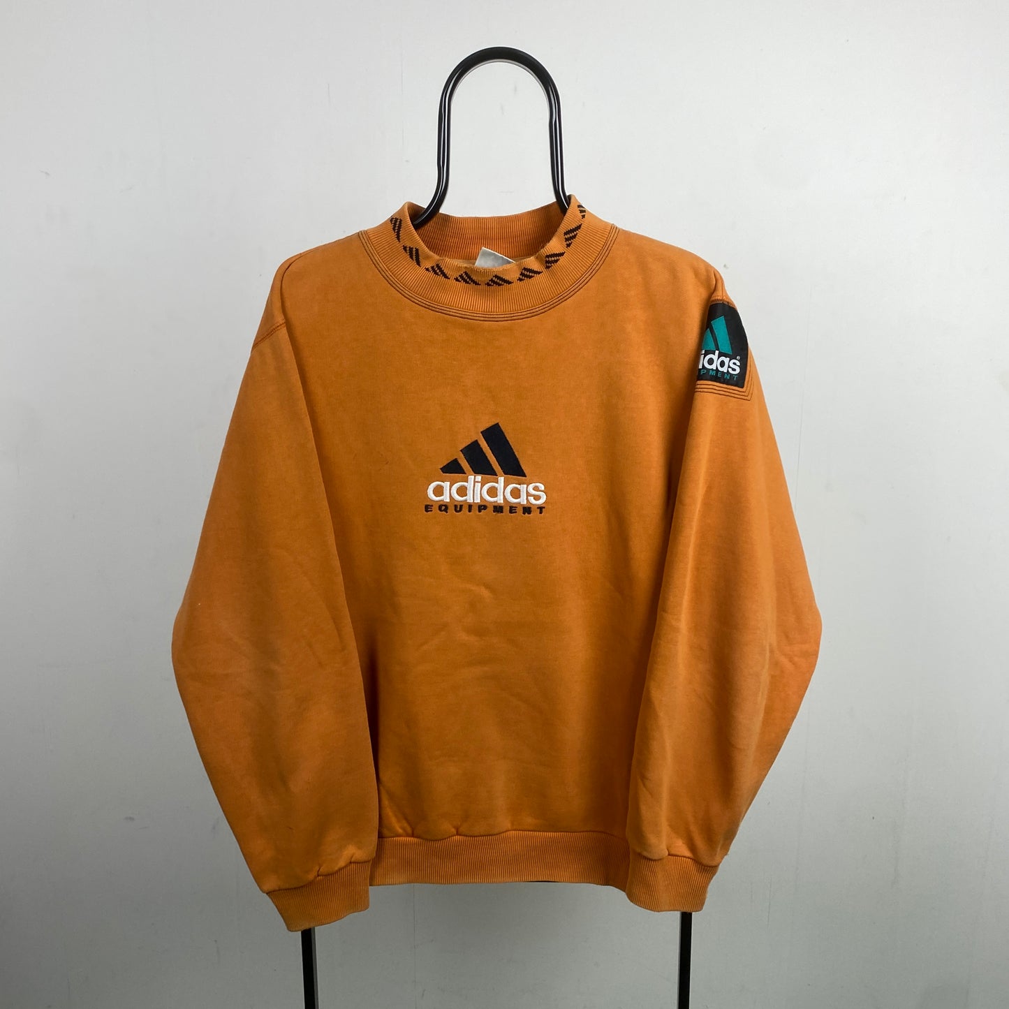 90s Adidas Equipment Sweatshirt Orange Medium