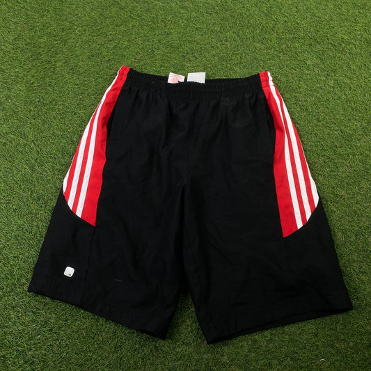 00s Adidas Gym Shorts Black Small