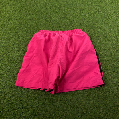 90s Adidas Zip Pocket Shorts Pink Medium