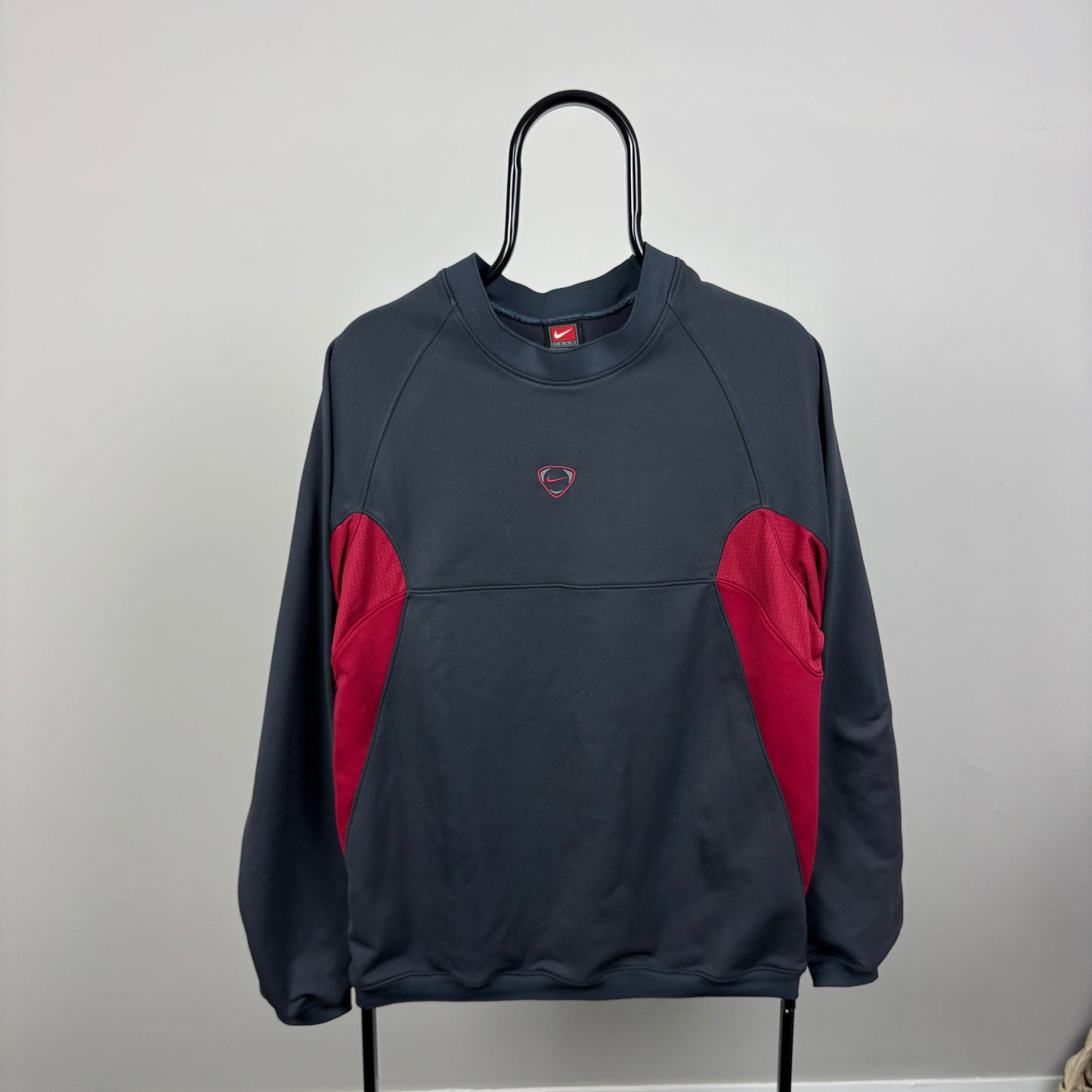 90s Nike T90 Sweatshirt Grey Small