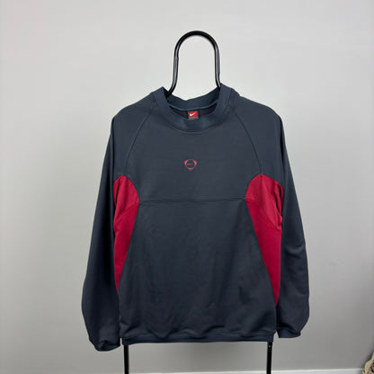 90s Nike T90 Sweatshirt Grey Small