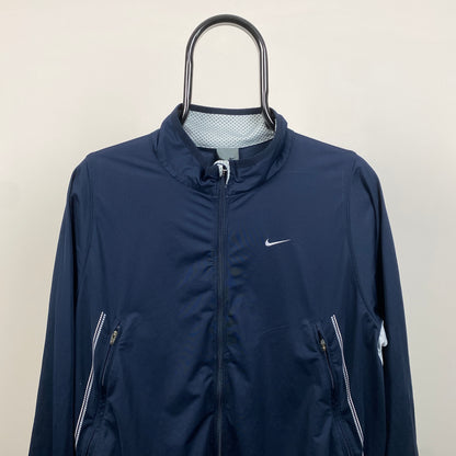 00s Nike Soft Shell Windbreaker Jacket Blue XL