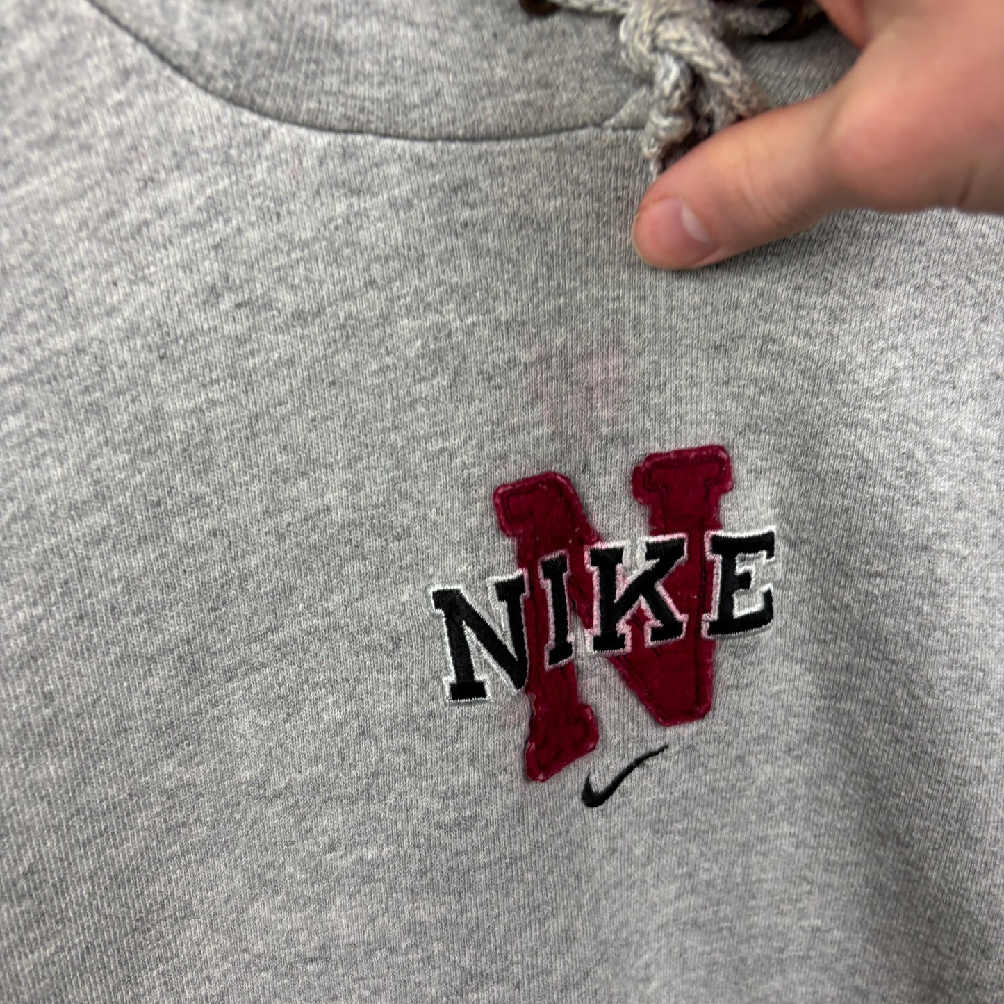 90s Nike Hoodie Grey Medium