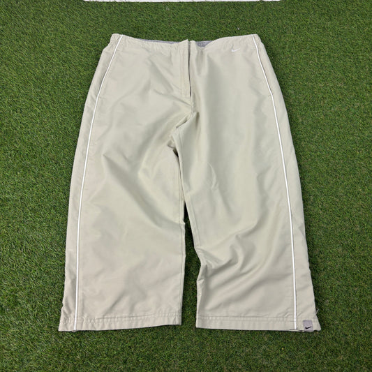 00s Nike 3/4 Length Baggy Shorts Brown Large