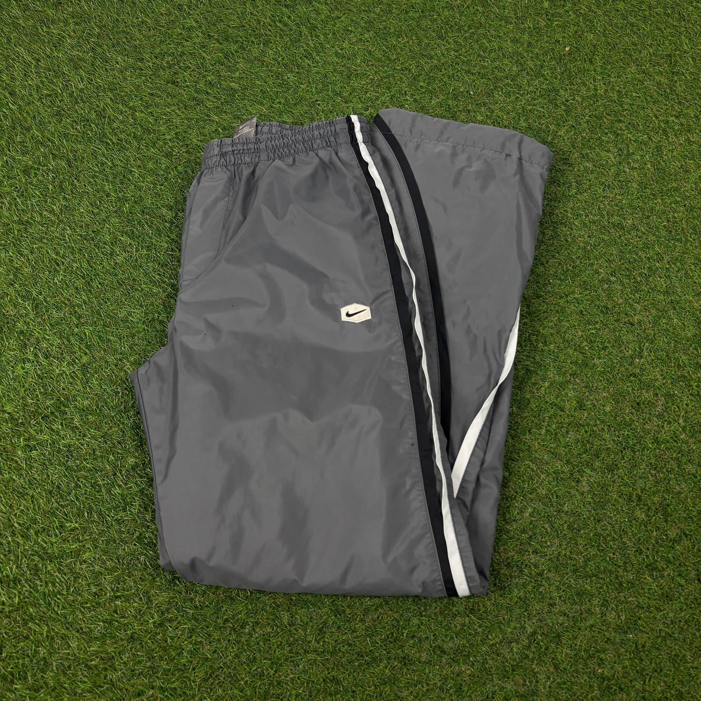 00s Nike Hex Piping Joggers Grey Small