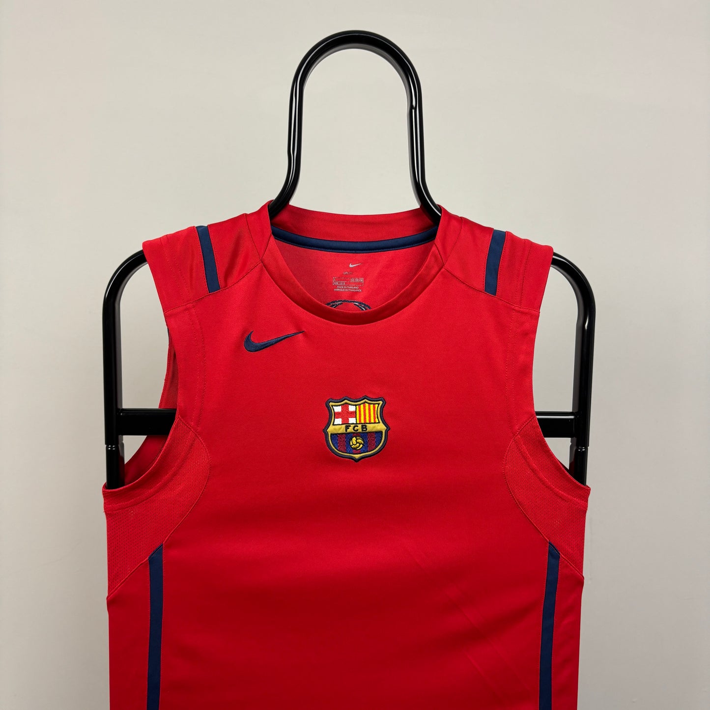 00s Nike Barcelona Vest T-Shirt Red XS