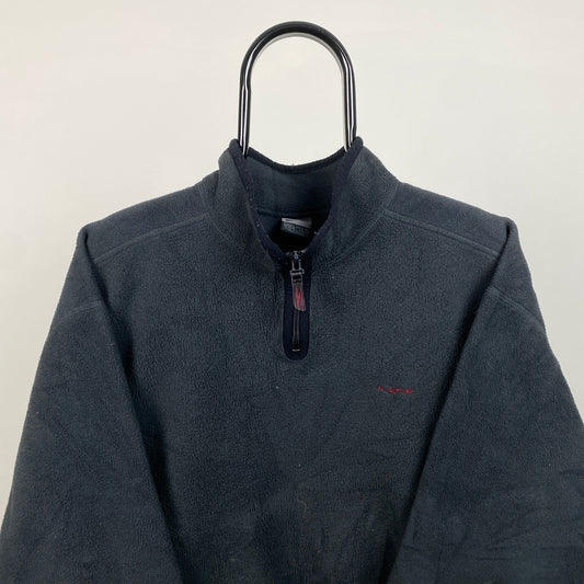 00s Nike Fleece 1/4 Zip Sweatshirt Blue XL