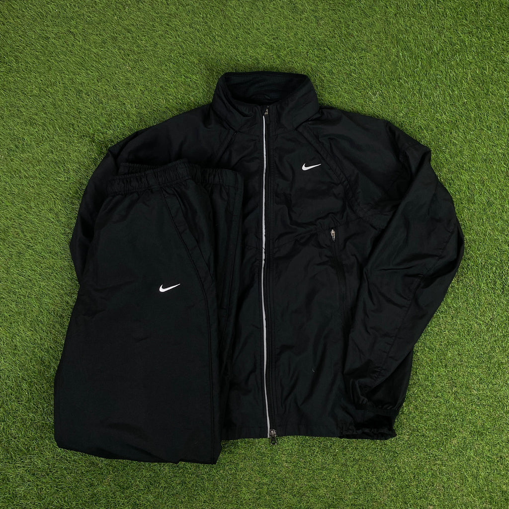 00s Nike Piping Tracksuit Set Jacket + Joggers White XL – Clout Closet