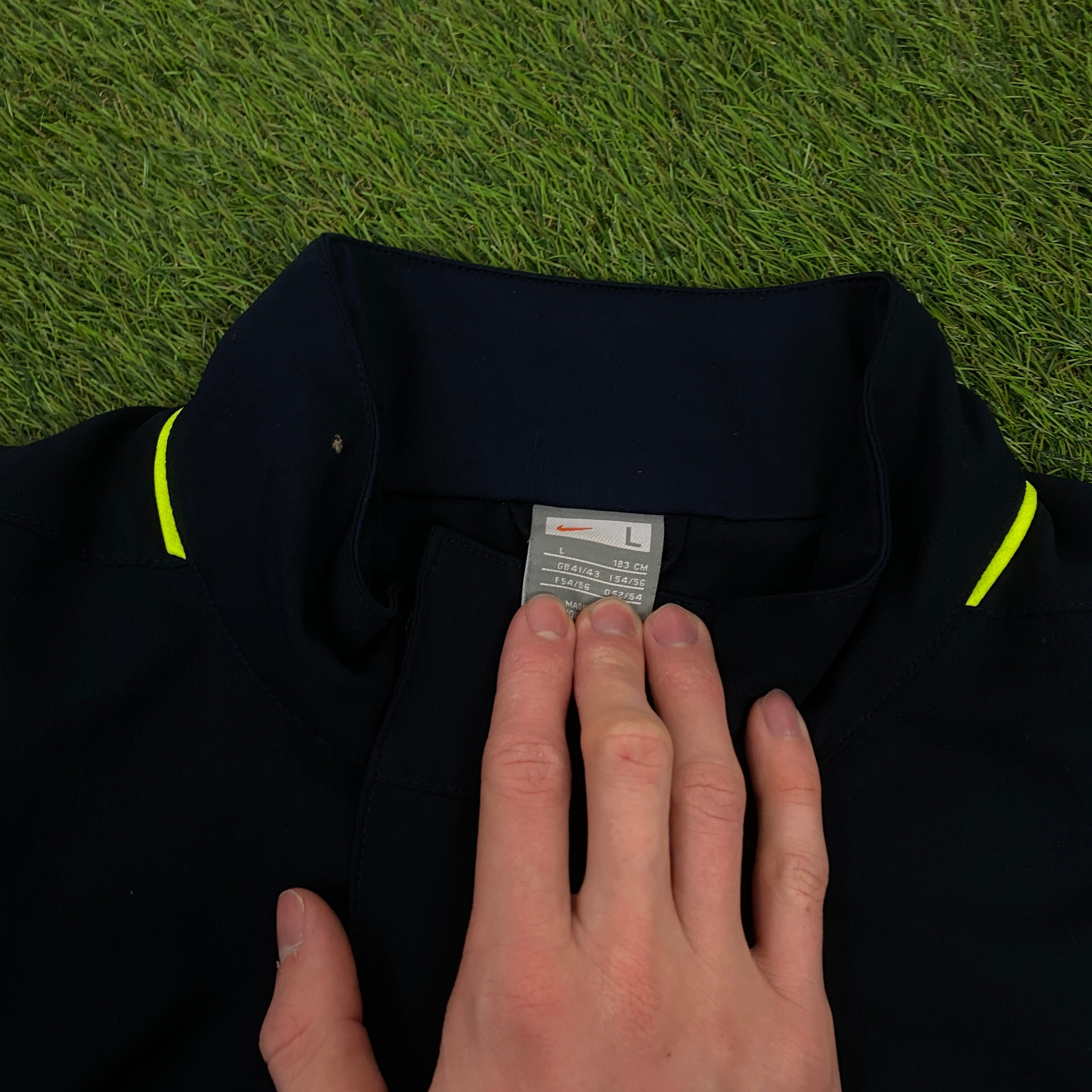 00s Nike Barcelona Tracksuit Jacket + Joggers Set Blue Large