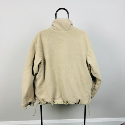 00s Nike ACG Reversible Fleece Coat Jacket Brown Blue Medium