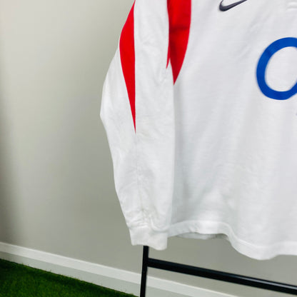 00s Nike England Rugby Shirt T-Shirt White XS