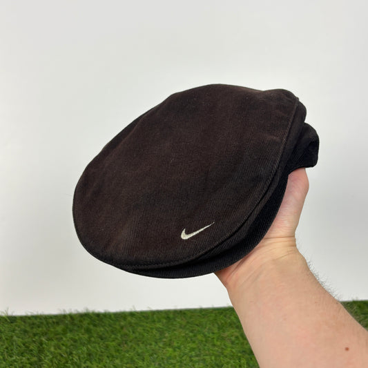 90s Nike Newsboy Flat Cap Hat Black