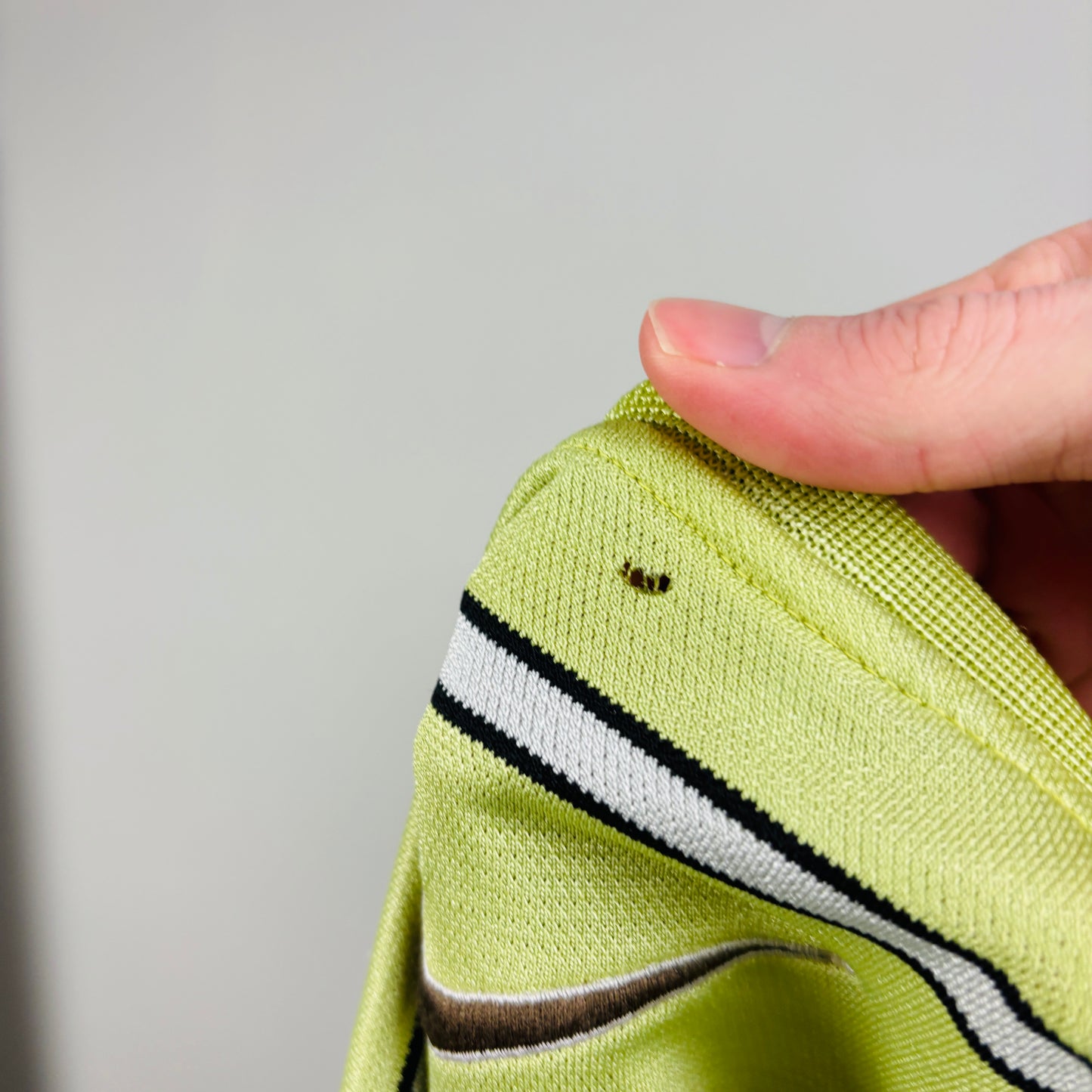 90s Nike Striped T-Shirt Yellow XL