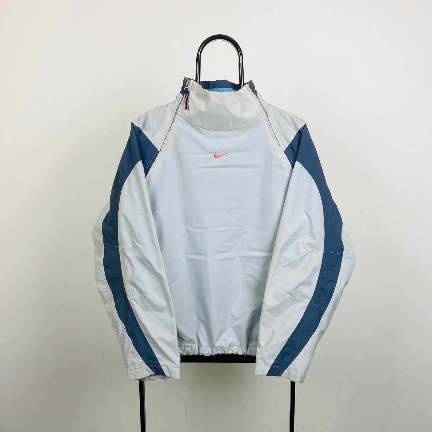 00s Nike Air Max Sidewinder Windbreaker Jacket Grey Small