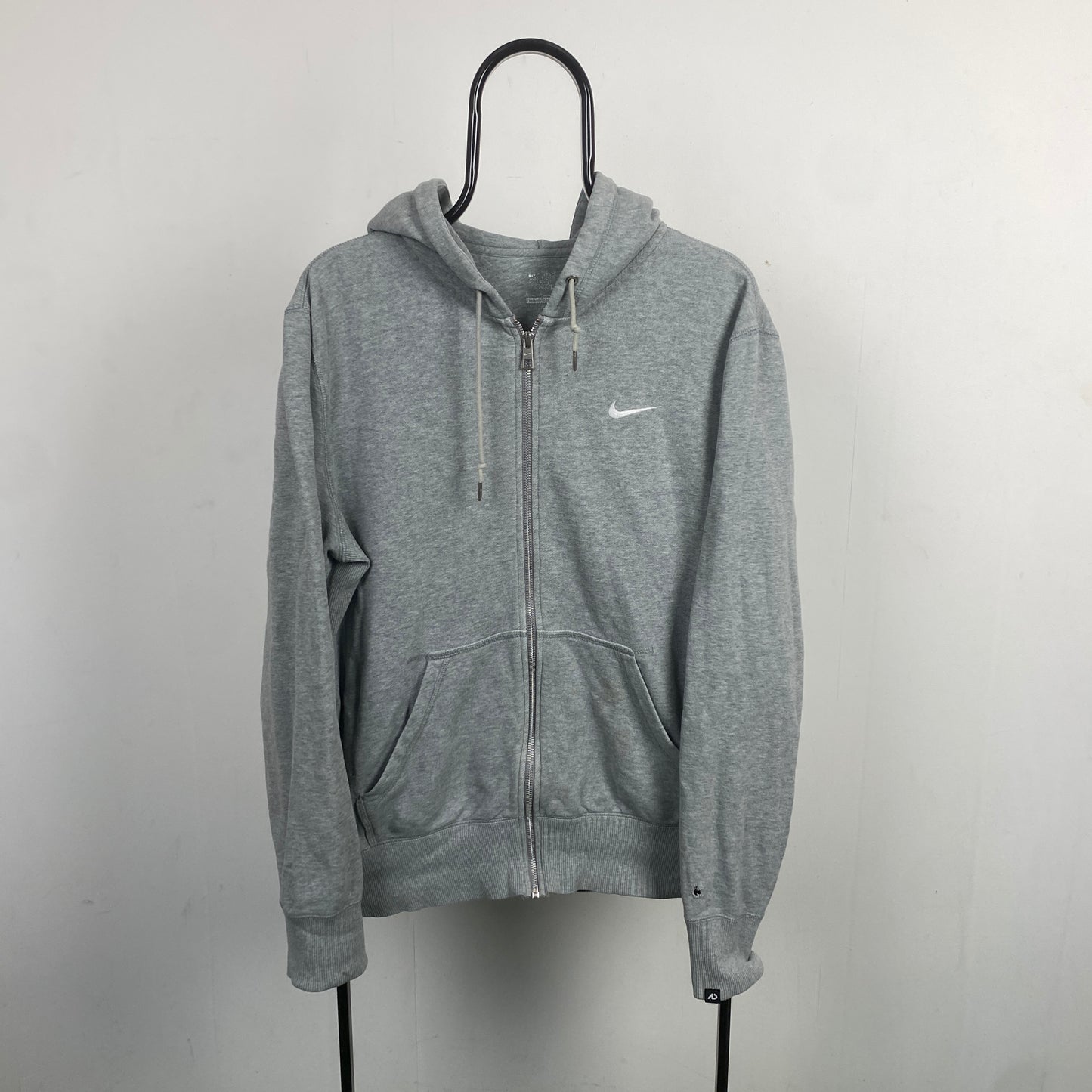 00s Nike Zip Hoodie Grey Medium