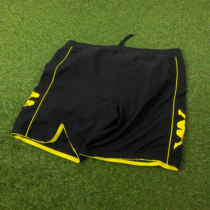 00s Puma Borussia Dortmund Football Shorts Black Large