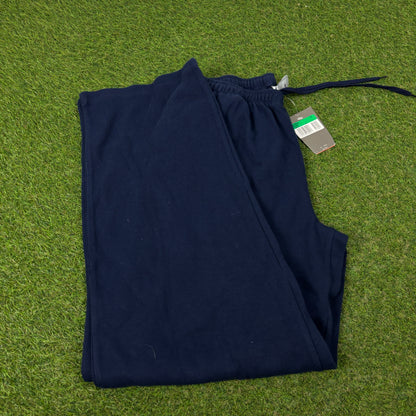 00s Nike Wide Leg Cotton Joggers Blue XL
