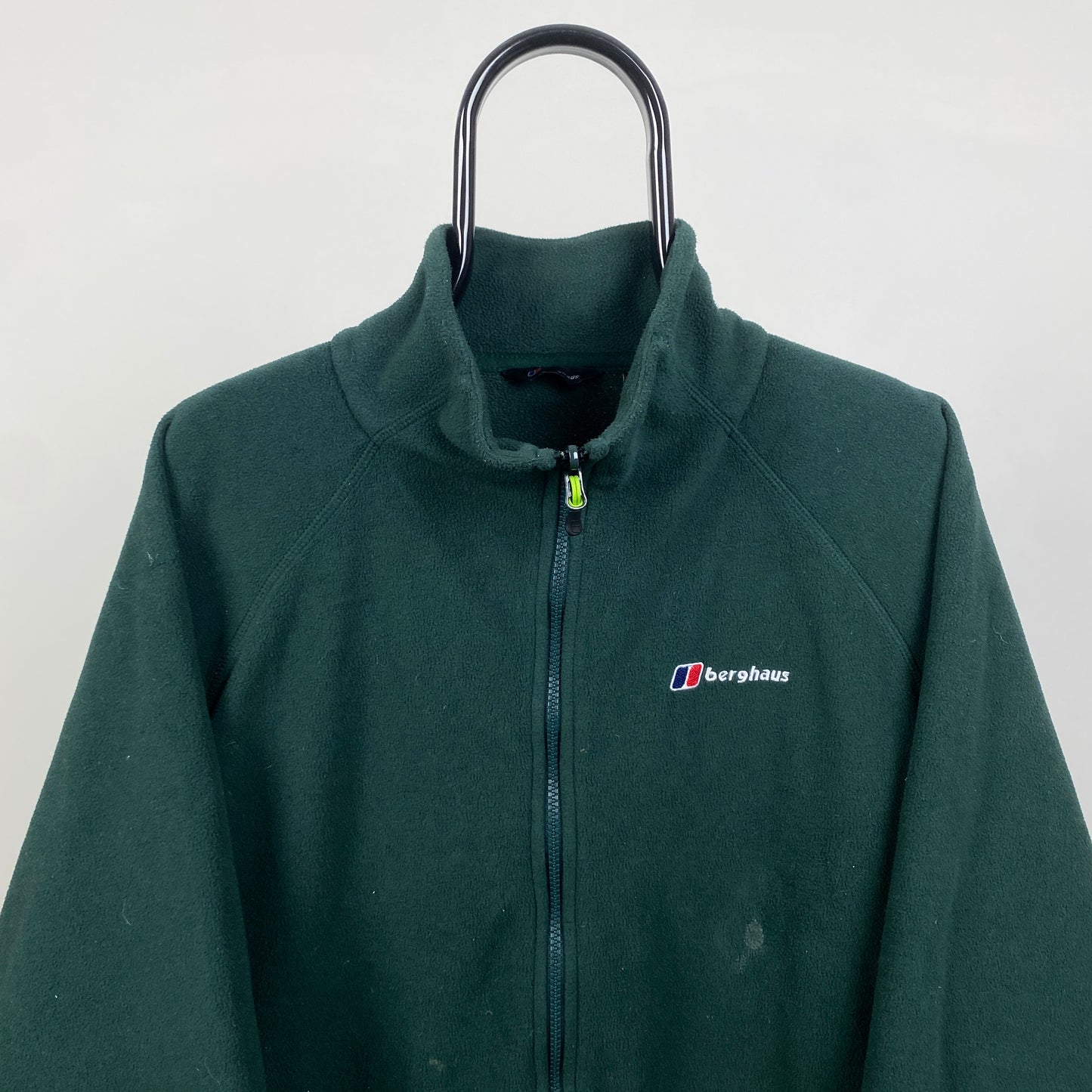 00s Berghaus Fleece Sweatshirt Green XXL