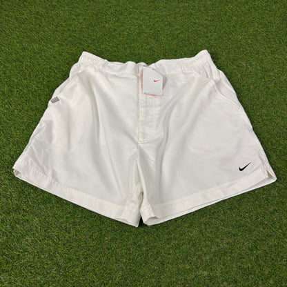 00s Nike Court Tennis Shorts White Large
