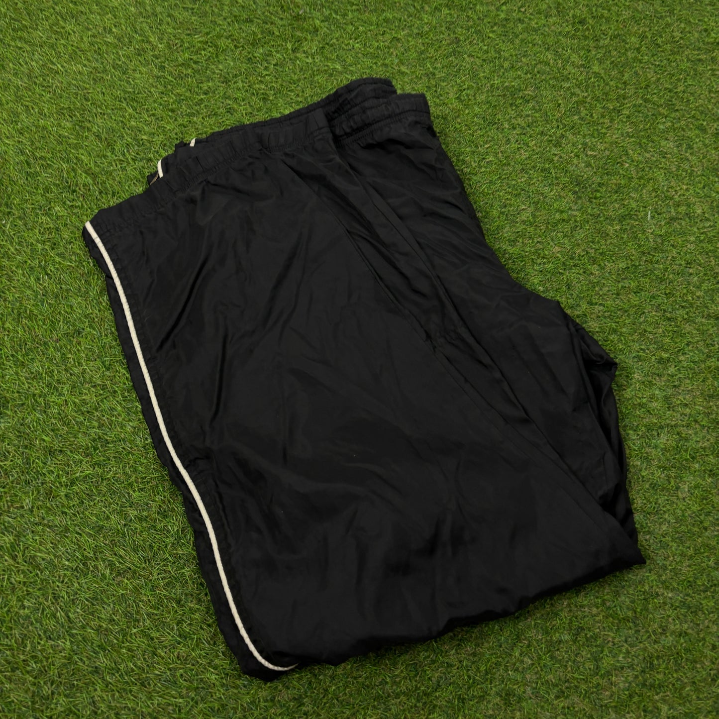90s Nike Piping Joggers Black Large