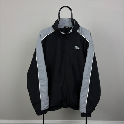 00s Umbro Windbreaker Jacket Black XL