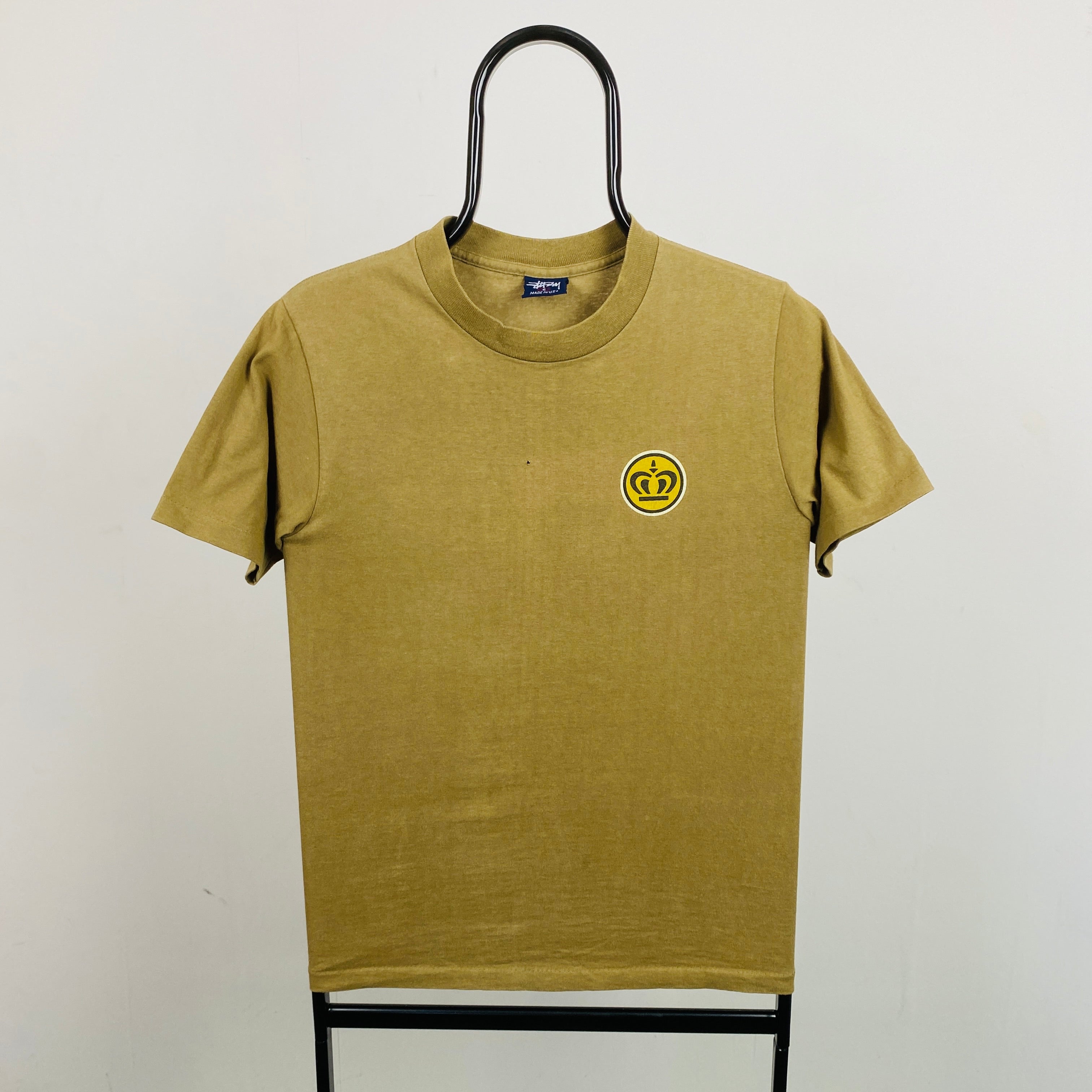 Retro 90s Stussy T-Shirt Brown Small