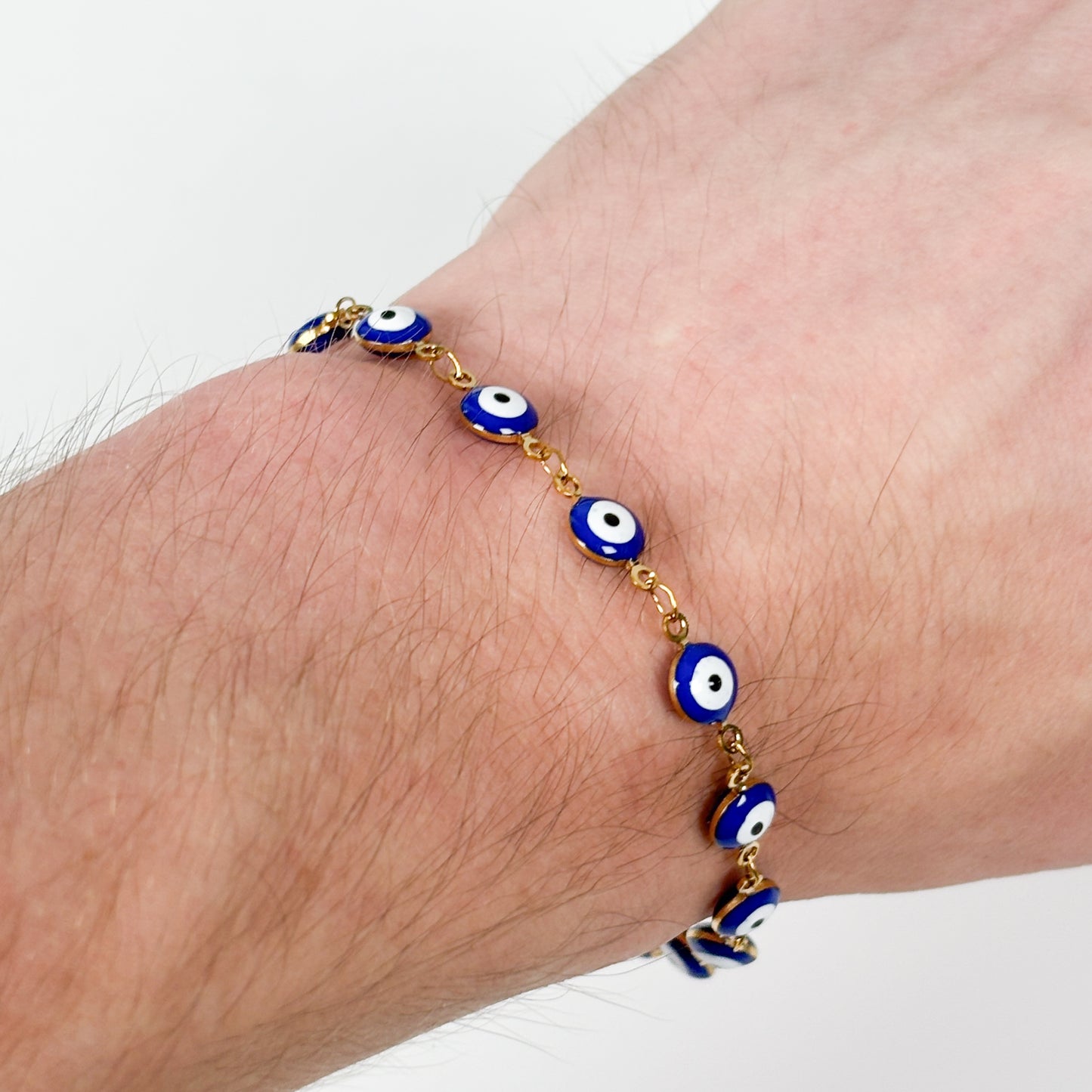 Evil Eye Bracelet Gold Chain