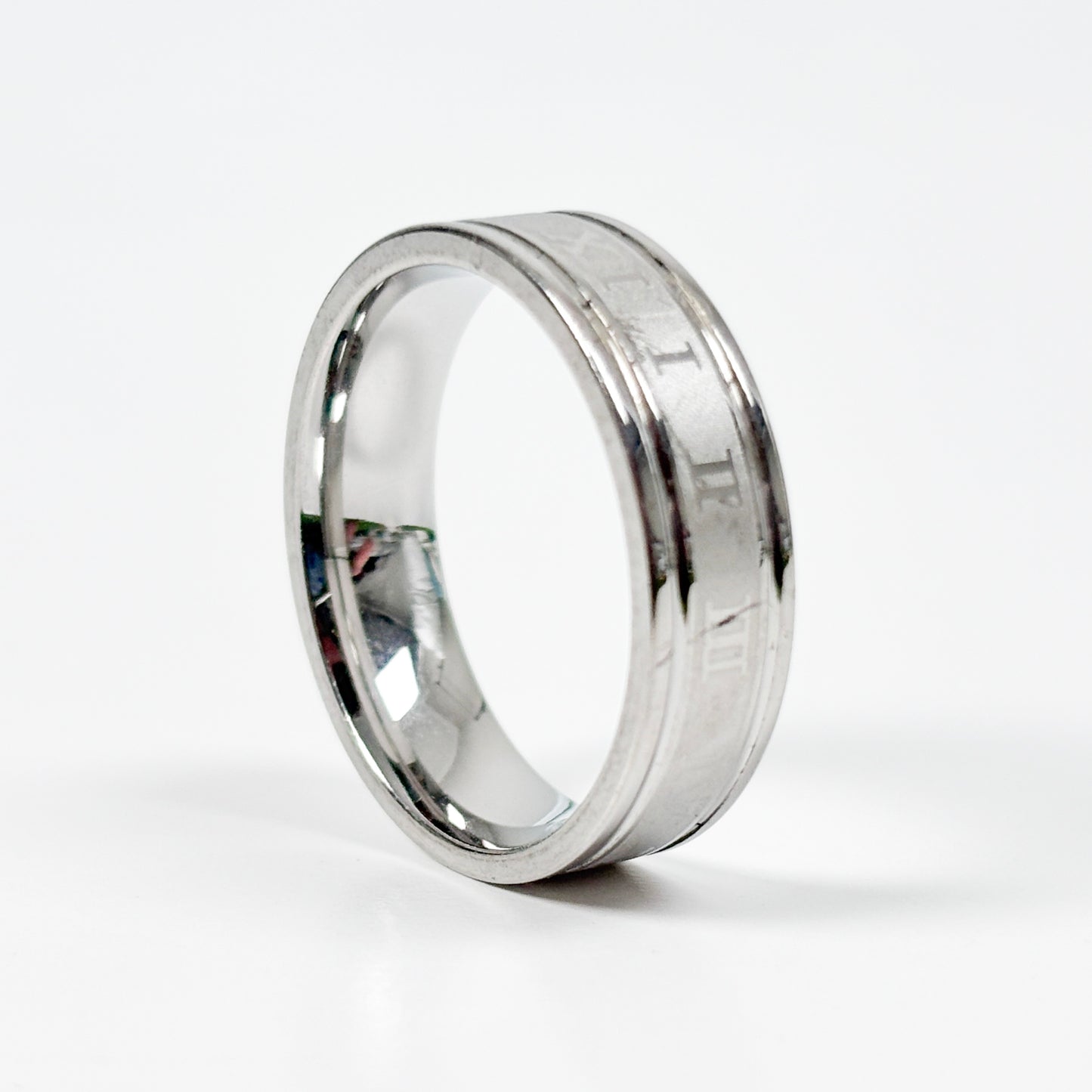 Roman Numeral Band Ring